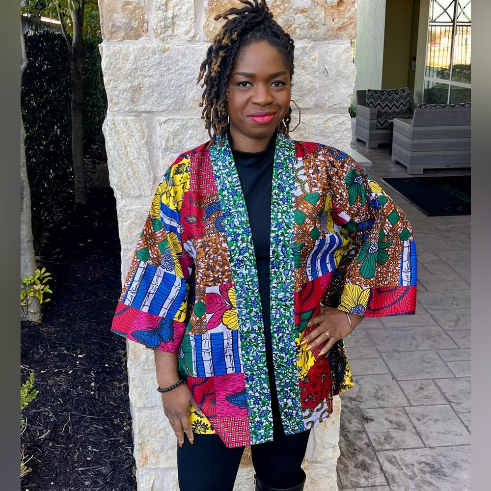 Patchwork Light Weight Over-Sized Jacket/Duster - image 1